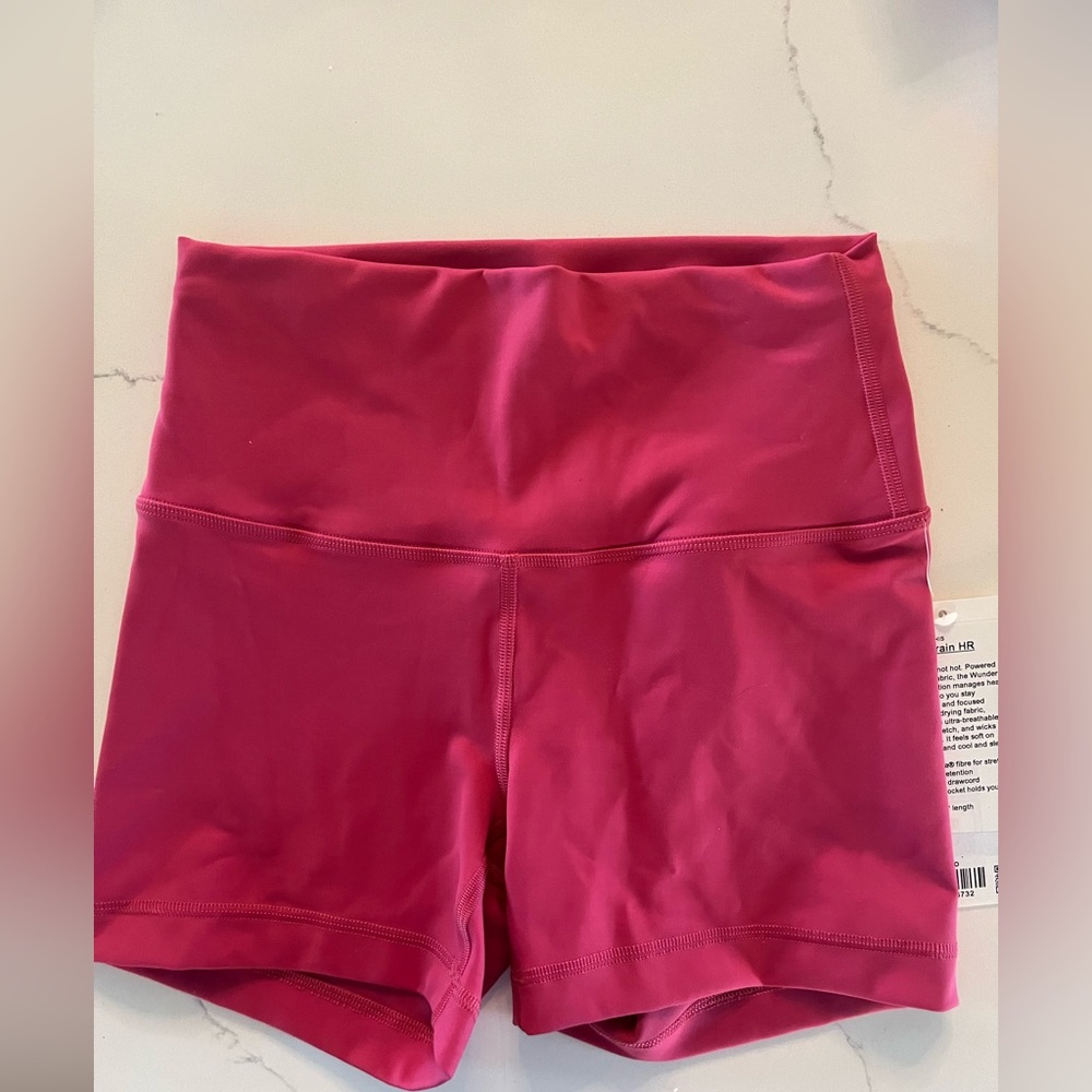 lululemon athletica wunder train high rise 4” short